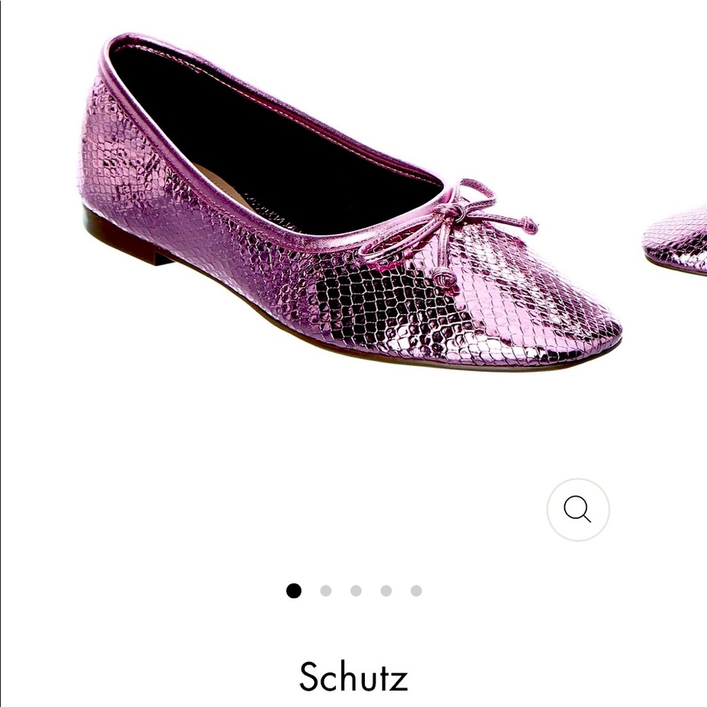 Schutz metálic pink shoes 7.5 (NEVER USED)